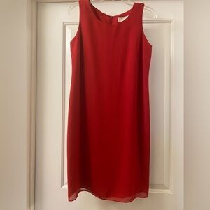 Studio I red dress petite size 6P